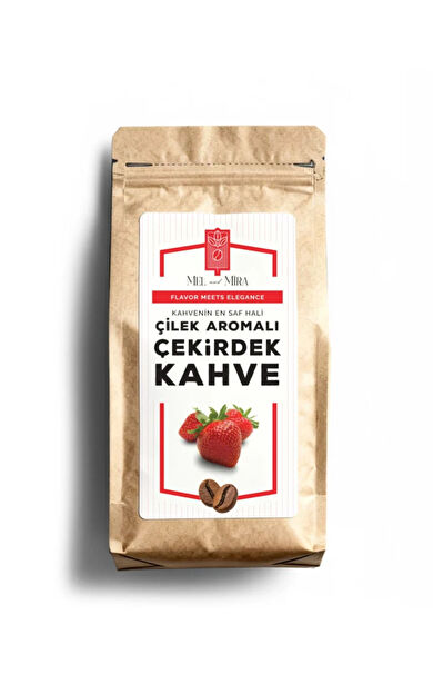 Mel and Mira Strawberry Bean Coffee 200g, Çilek Aromalı Çekirdek Kahve