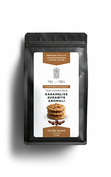 Mel and Mira Caramelized Cookie Coffee 100g, Karamelize Kurabiye Aromalı Filtre Kahve