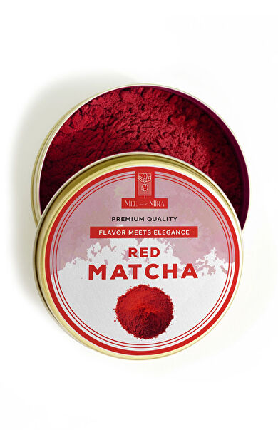 Mel and Mira Ceremonial Red Matcha Powder 25g, Törensel Kırmızı Matcha Tozu Superfood