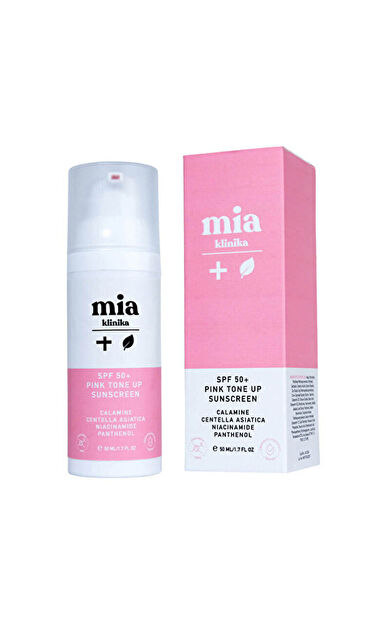 Mia Klinika Spf50 Pink Tone Up Ton Eşitleyici Pembe Yüz Güneş Kremi 50 ml