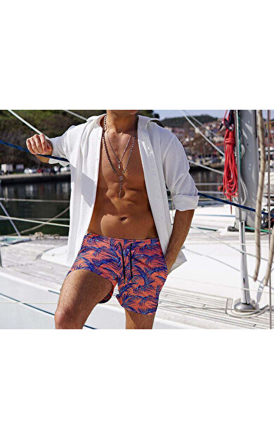 Miami Beach 188 Somon Dijital Erkek Sort 188-SOMON-DIJITAL-ERKEK-SORT Erkek Şort Mayo Renkli