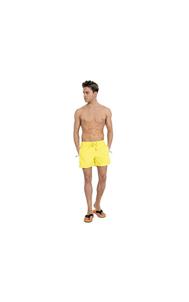 Miami Beach 301 Sarı Duz Erkek Sort 301-SARI-DUZ-ERKEK-SORT Erkek Şort Mayo Sarı