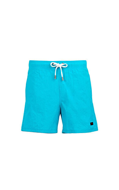 Miami Beach 540 Turkuaz Naylon Sort 540-TURKUAZ-NAYLON-SORT Erkek Şort Mayo Mavi