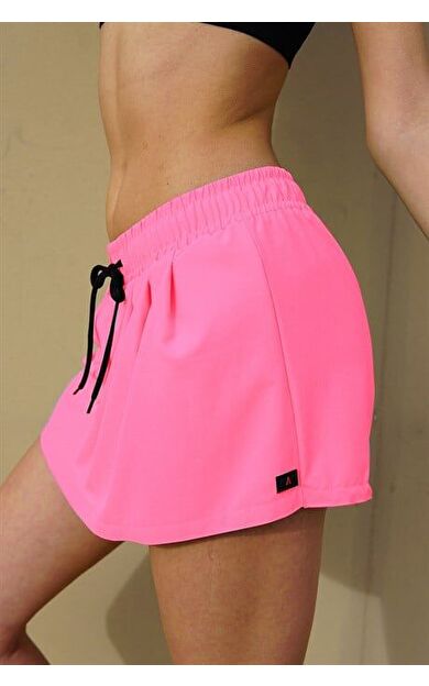 Pembe Mini Boy Kadın Şort Etek