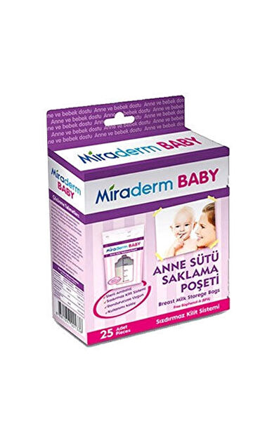 Miraderm Baby Anne Sütü Saklama Poşeti