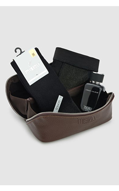 Erkek Siyah Üçlü Gümüş Hediye Paketi