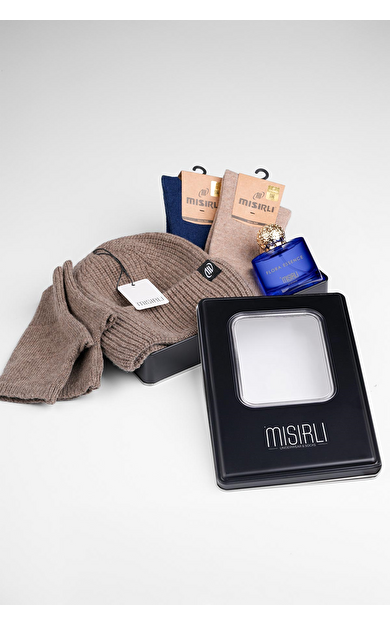 Kadın Kutlu Bere Eldiven Takımlı Hediye Paketi