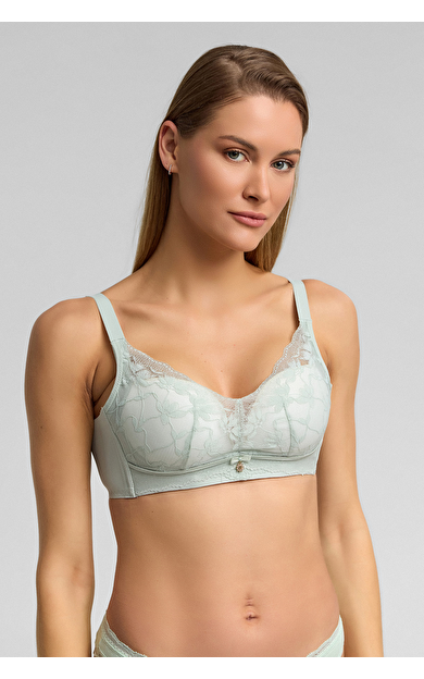 Dantel Detaylı Hayalet Sütyen Mavi