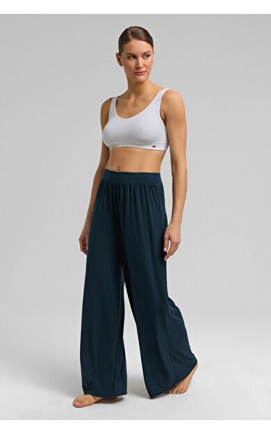 Kadın Örme Dökümlü Pantolon Antrasit