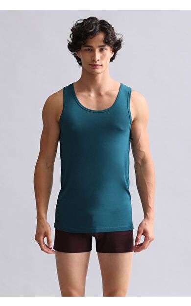Mısırlı BAMBU HERCULES Slim Fit Basic Atlet Fit Green