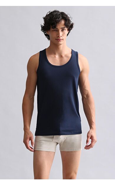 Mısırlı BAMBU HERCULES Slim Fit Basic Atlet Lacivert