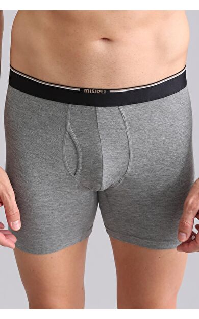 Mısırlı BAMBU SPARTACUS PERFORMANCE Long Boxer Gri Melanj