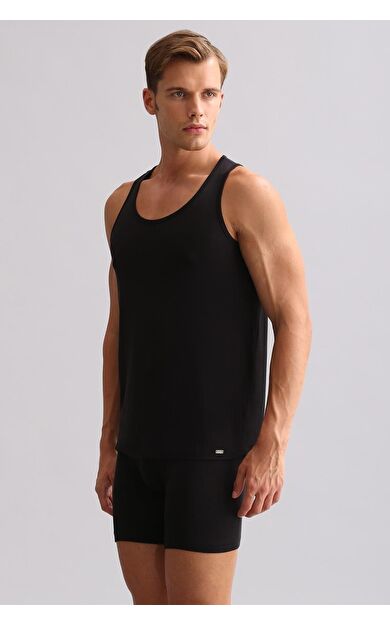 Mısırlı BAMBU ZEUS LUXURY Regular Fit Basic Atlet Siyah