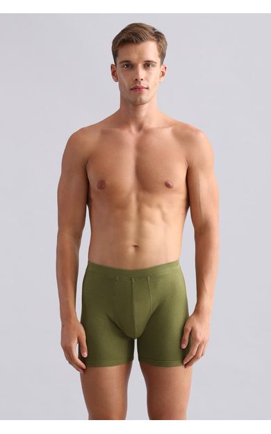 Mısırlı BAMBU ZEUS Regular Fit Long Boxer Haki