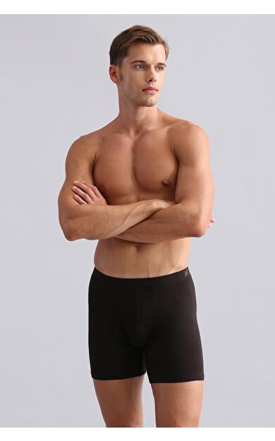 Mısırlı BAMBU ZEUS Regular Fit Long Boxer Kahverengi