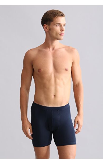 Mısırlı BAMBU ZEUS Regular Fit Long Boxer Lacivert