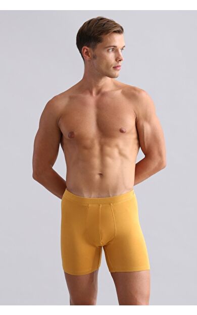 Mısırlı BAMBU ZEUS Regular Fit Long Boxer Hardal