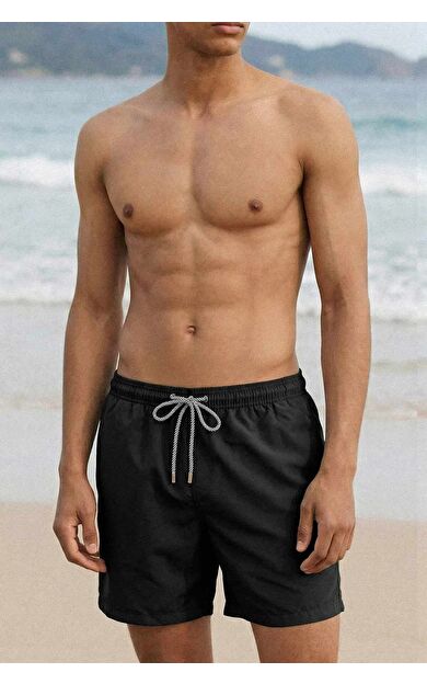 Mısırlı Basıc Deniz Şort Siyah