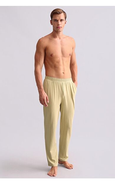 Mısırlı Erkek Bambu Düz Paça Pantolon Adaçayı Yeşili
