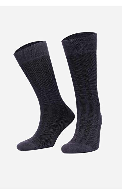 Mısırlı Erkek Bambu Tekli Soket Çorap Füme