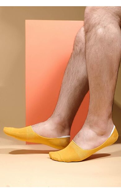 Mısırlı Erkek Bambu Tekli Yazlık Babet Çorap Sarı