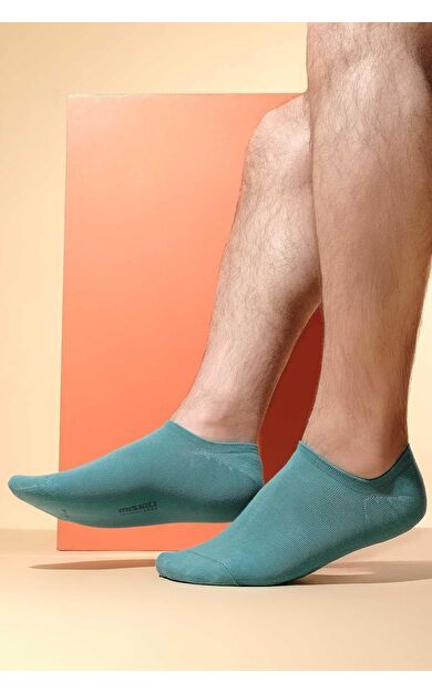 Mısırlı Erkek Bambu Tekli Yazlık No Show Çorap Pastel Mavi