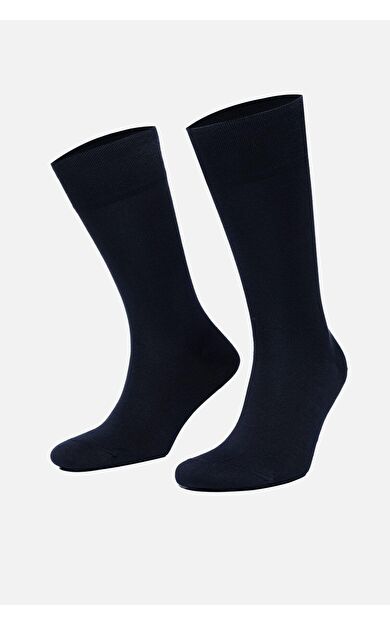Mısırlı Erkek Merserize Tekli Uzun Çorap Lacivert