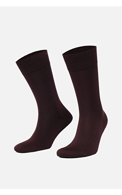 Mısırlı Erkek Merserize Tekli Yazlık Soket Çorap Bordo