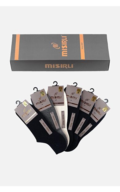 Mısırlı Erkek Modal 6 Çift Yazlık No Show Çorap Çok Renkli