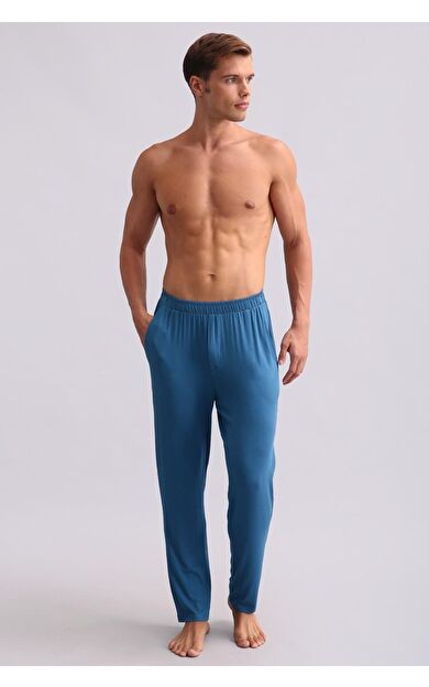 Mısırlı Erkek Modal Düz Paça Pantolon Koyu Lacivert