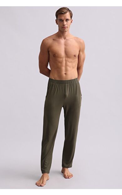 Mısırlı Erkek Modal Düz Paça Pantolon Haki