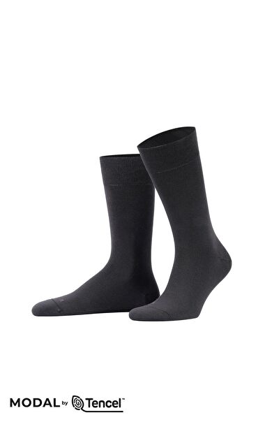 Mısırlı Erkek Modal Ergonomik Tekli Soket Çorap Füme