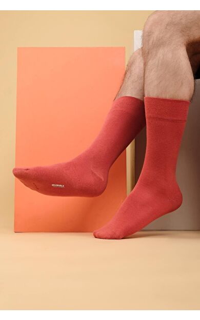 Mısırlı Erkek Modal Tekli Soket Çorap Kiremit