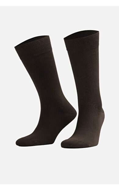 Mısırlı Erkek Modal Tekli Soket Çorap Kahverengi