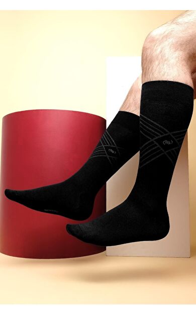 Mısırlı Erkek Modal Tekli Soket Çorap Siyah