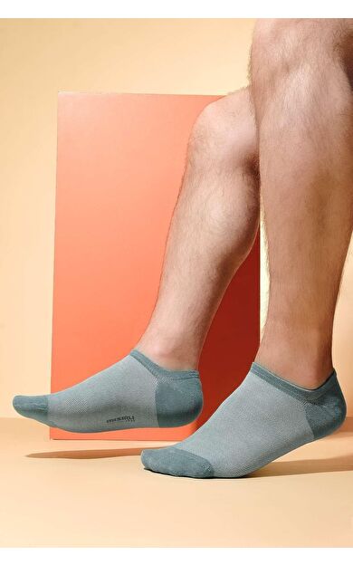 Mısırlı Erkek Modal Tekli Yazlık No Show Çorap Pastel Mavi