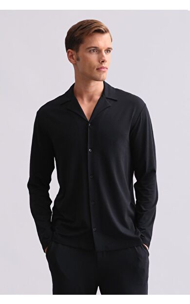 Mısırlı Erkek Modal Uzun Kollu Gömlek Antrasit