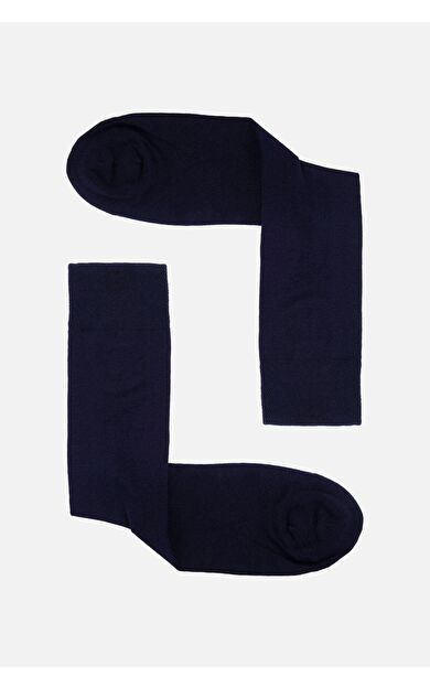 Mısırlı Erkek Organik Pamuklu Tekli Soket Çorap Lacivert