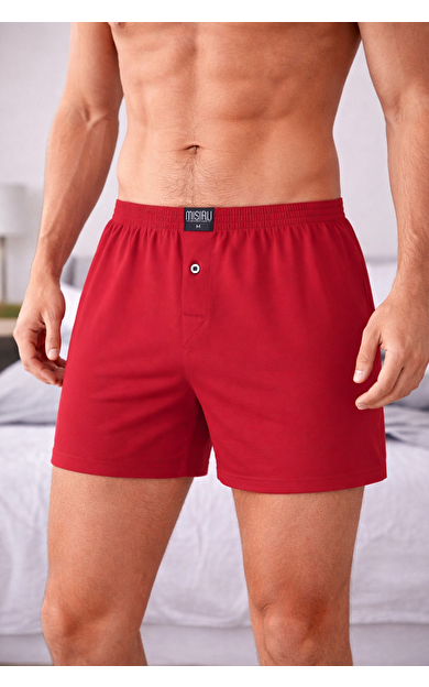 Mısırlı Erkek Pamuklu Ares Boxer Bordo