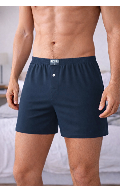 Mısırlı Erkek Pamuklu Ares Boxer Lacivert
