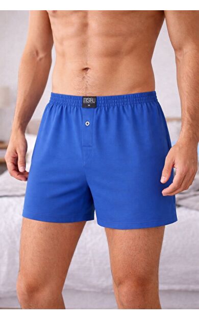 Mısırlı Erkek Pamuklu Ares Boxer İndigo