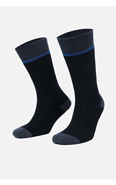 Mısırlı Erkek Pamuklu Havlu Tekli Soket Çorap Lacivert