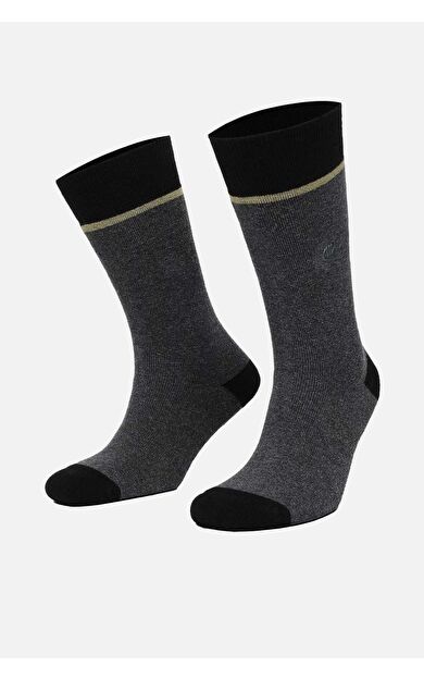 Mısırlı Erkek Pamuklu Havlu Tekli Soket Çorap Gri