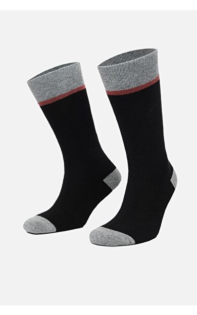 Mısırlı Erkek Pamuklu Havlu Tekli Soket Çorap Siyah