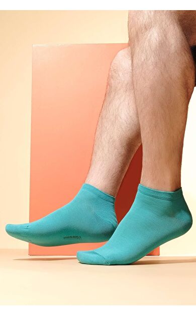 Mısırlı Erkek Pamuklu Tekli Yazlık Patik Çorap Mavi
