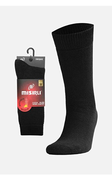 Mısırlı Unisex Termal Tekli Soket Çorap Siyah