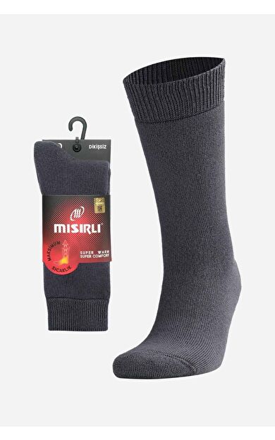Mısırlı Unisex Termal Tekli Soket Çorap Antrasit