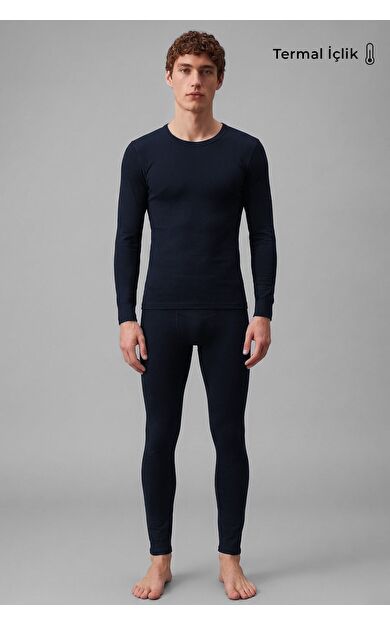 Mısırlı Erkek Termal Uzun Kol İçlik Takım Lacivert