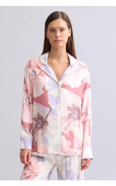 Mısırlı Kadın Bambu Gömlek Koyu Lila