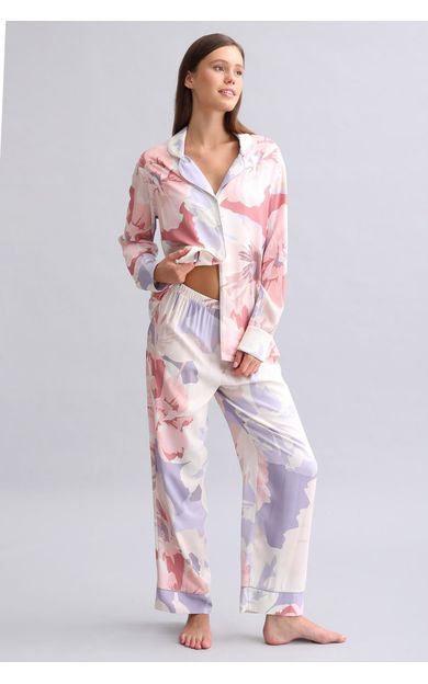 Mısırlı Kadın Bambu Pijama Altı Koyu Lila